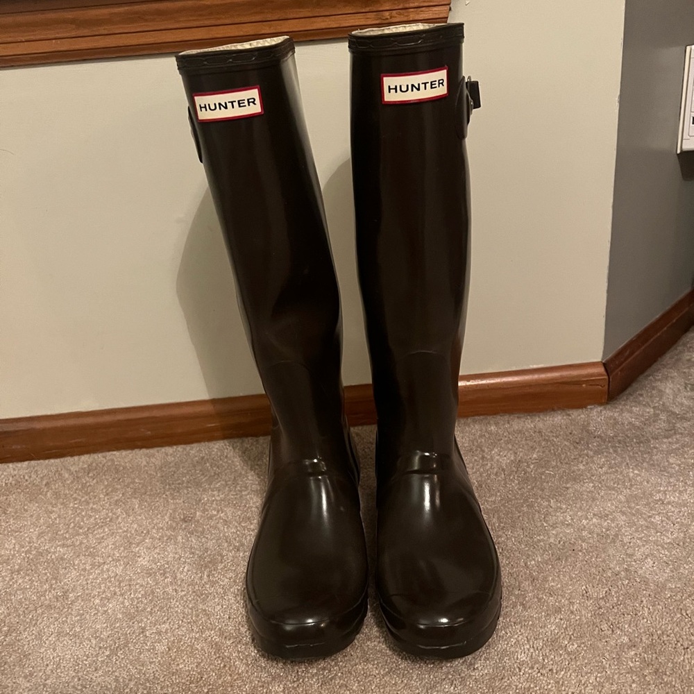 Hunter Long Calf Rain Boots size 9Female /8Male